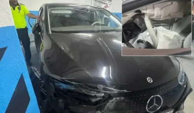 Valenin hayatını karartan kaza; lüks araç kullanılamaz hale geldi