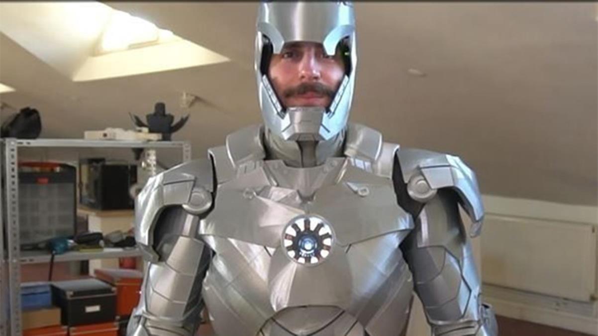 Marvel hayranı Kağıthaneli Iron Man, 1 saatte giyilebilen zırh yaptı