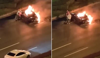 Yangında kapısı kilitli kalan araç sürücüye mezar oldu, dev marka borsada çakıldı